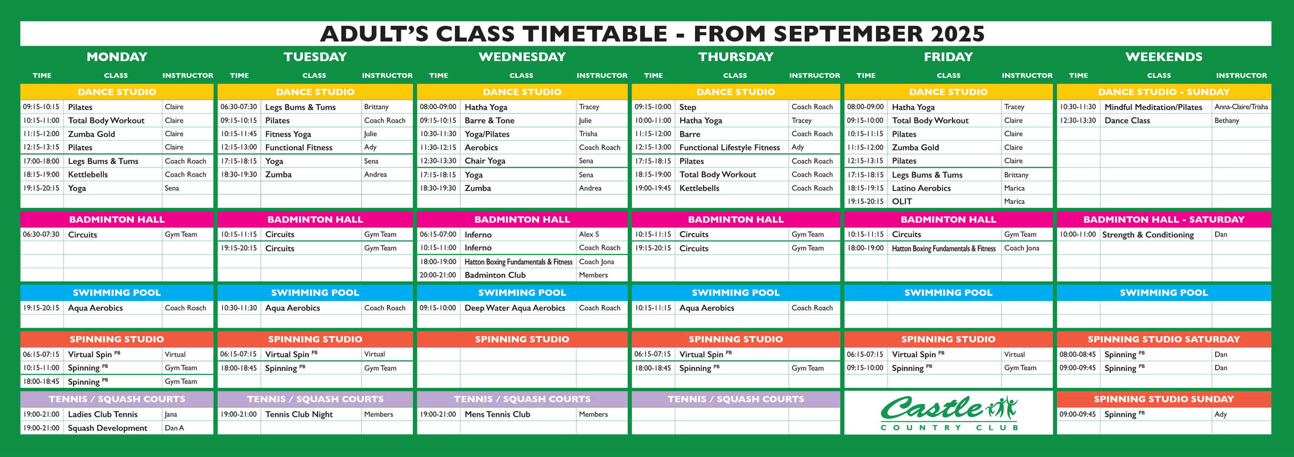 CCC Timetable Adults Sep 2025